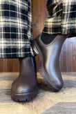 Highland Rain Boot Dark Brown